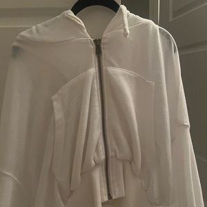 Free people cropped zip up